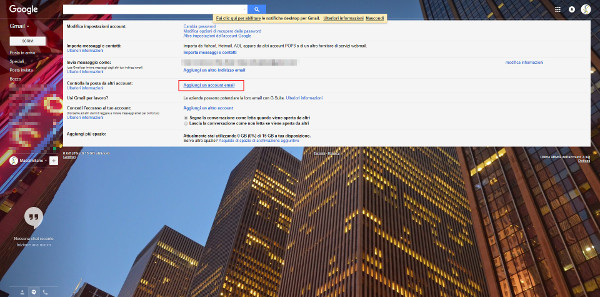 importazione account libero.it in Gmail.com